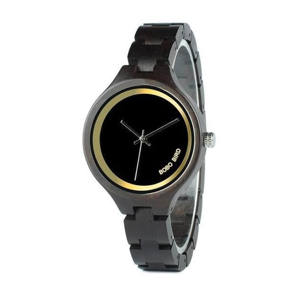 Montre bambou online femme