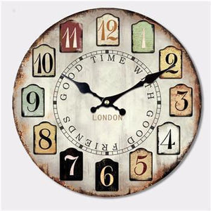 Generic Le Temps des Sorciers : Horloge Murale en Bois Inspirée de