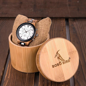 Montre en bois homme - Éclipse Lightness