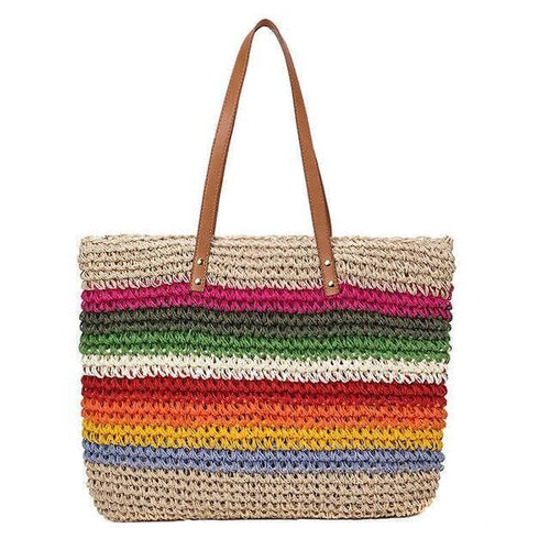 Sac à main en paille de plage - Olivia